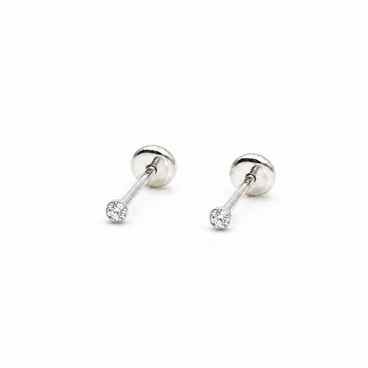 Aros abridores Plata 925 con strass mini