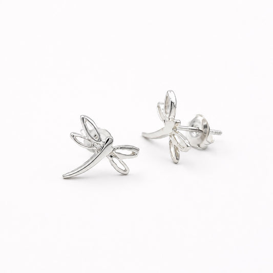 Aros Libelula en Plata 925