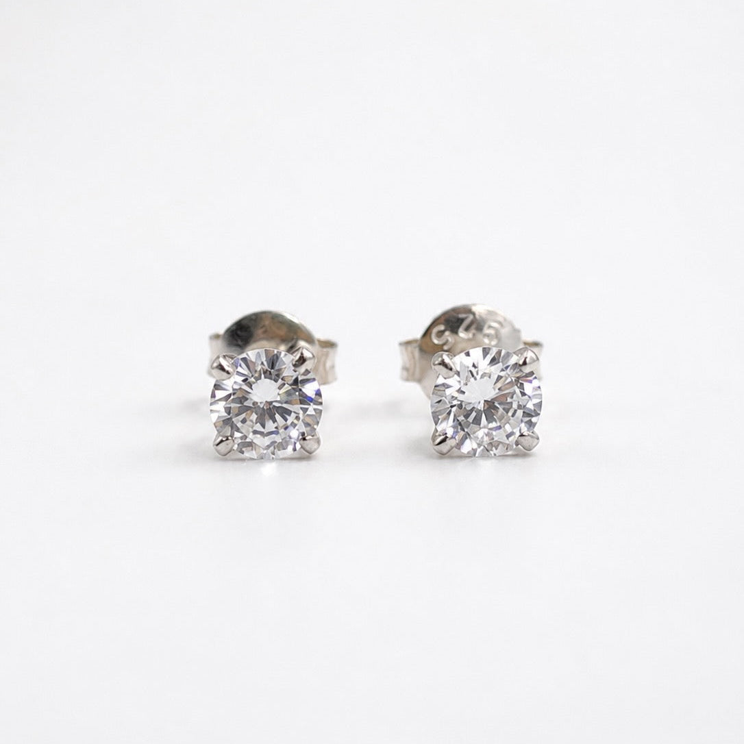 Aros Plata 925 Cubic Zirconia 6mm