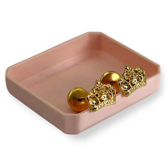 Aros abridores coronitas enchapado en oro