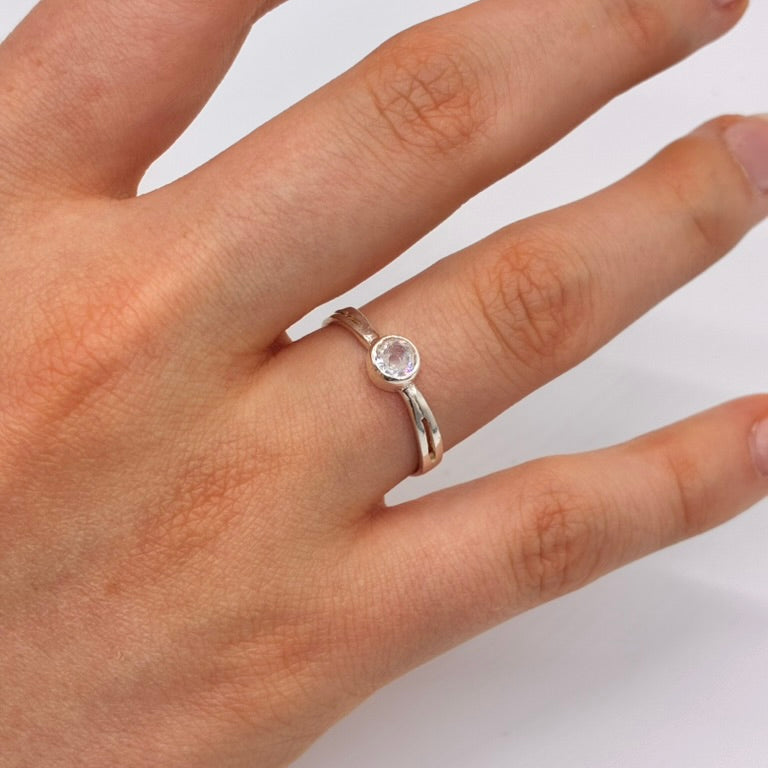 Anillo de plata 925 con cubic