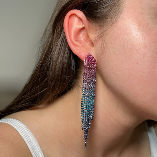 Aro colgante bijou para fiesta