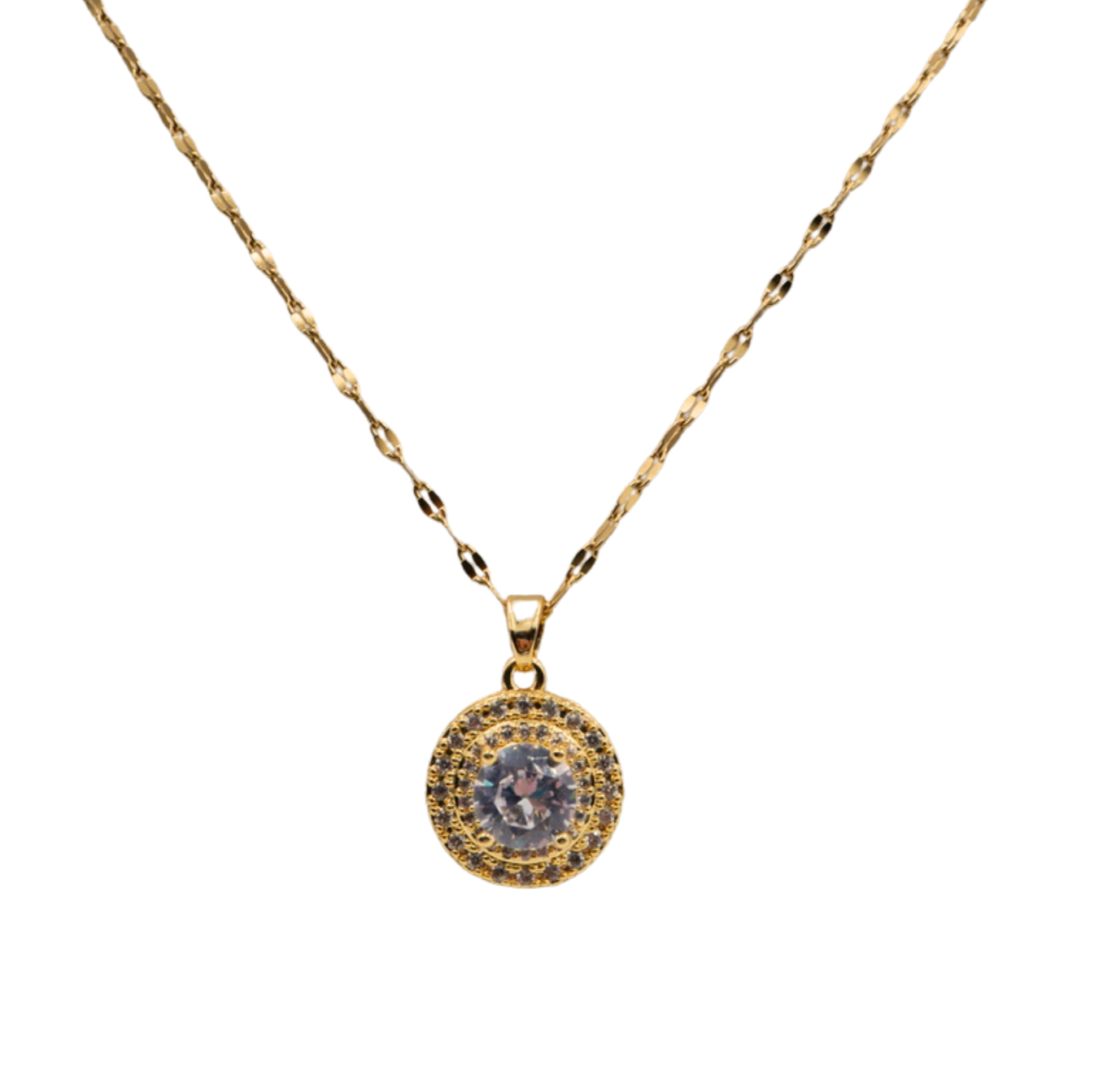 Conjunto acero dorado con cubic
