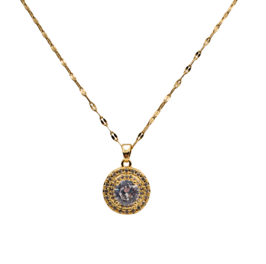 Conjunto acero dorado con cubic