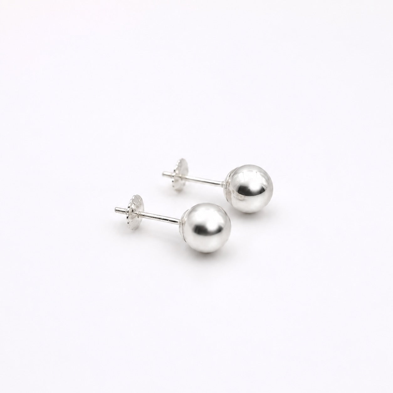 Aros Bolita Plata 925 7mm