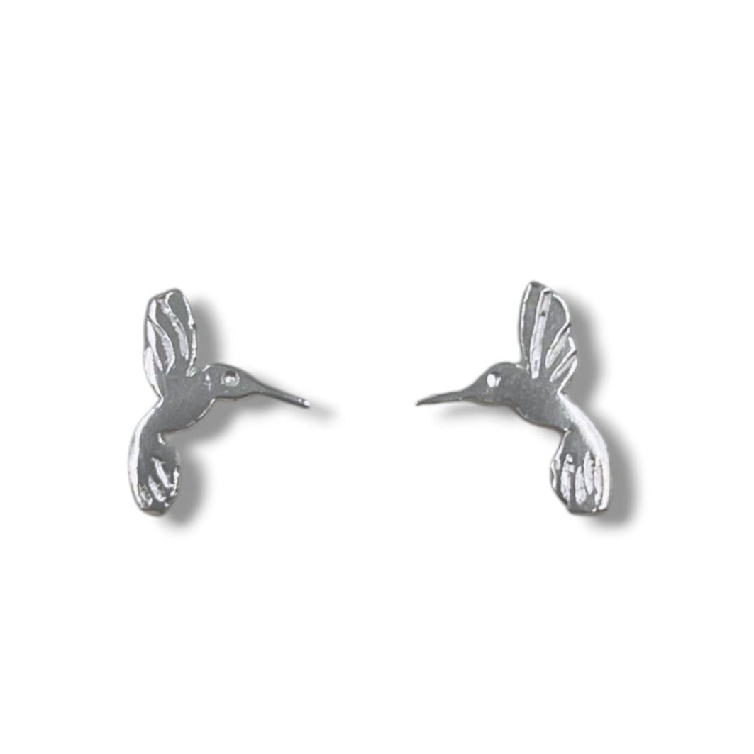Aros colibri plata 925