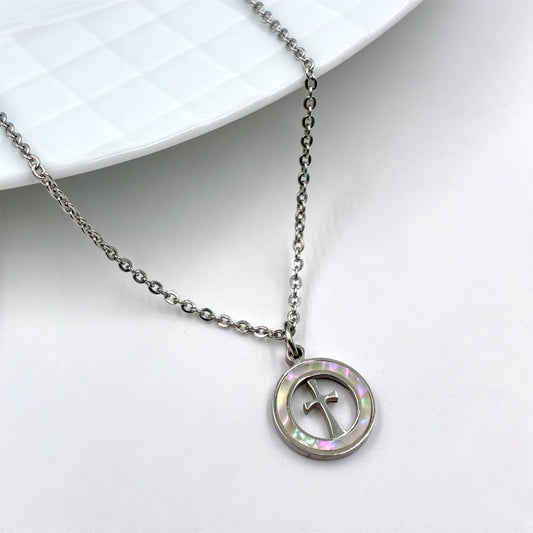 Cadena y medalla en acero quirúrgico