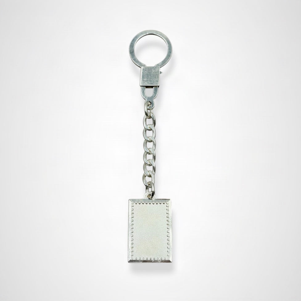 Llavero De Alpaca Premium Con Medalla Rectangular Unisex