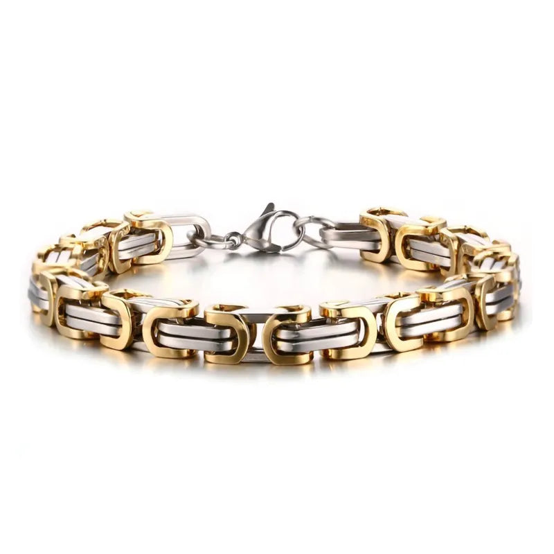 Pulsera acero combinada para hombre