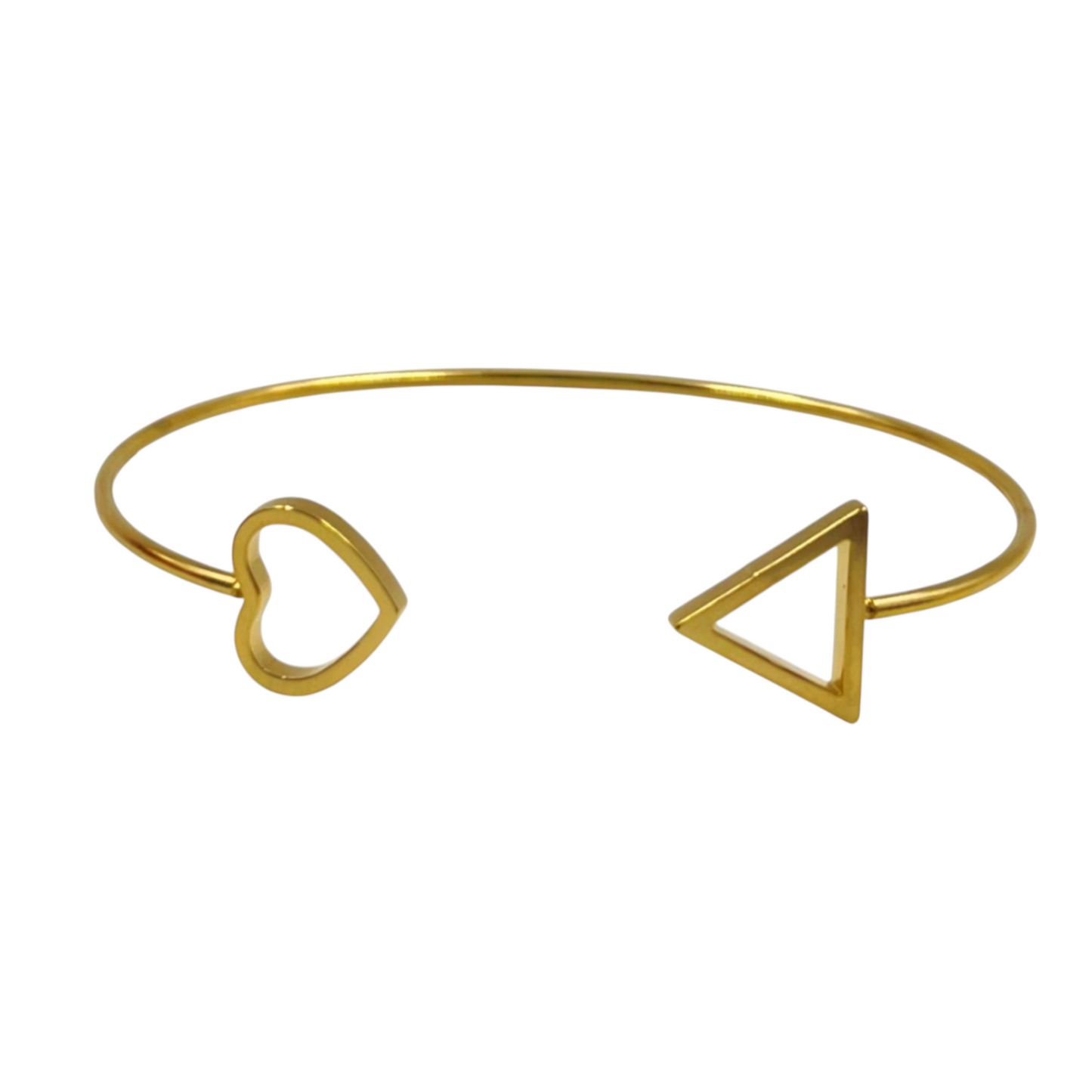 Pulsera 1/2 esclava acero dorado