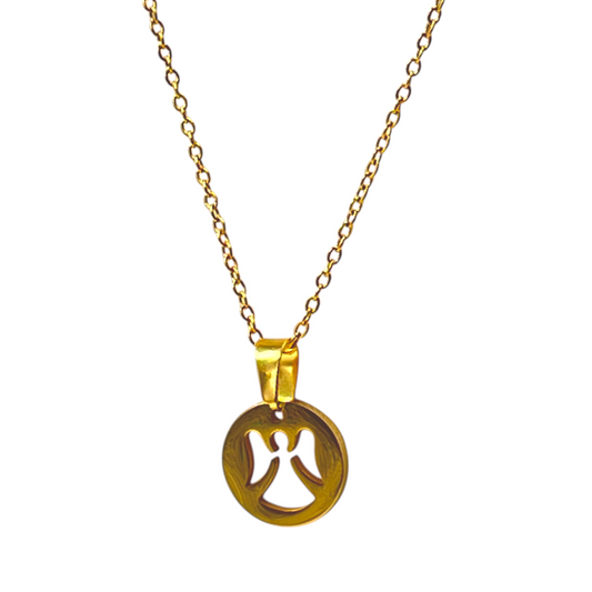 Cadena y medalla con angelito