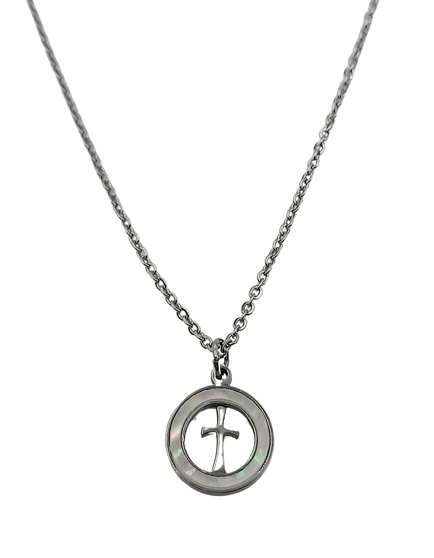 Conjunto medalla con cruz