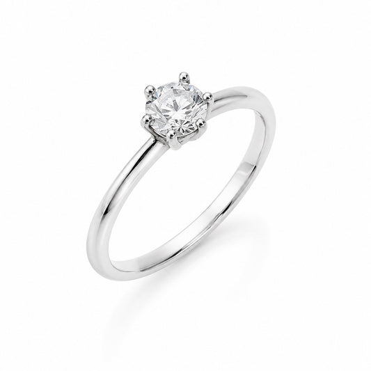 Anillo Promesa Plata 925 con Cubic Zirconia