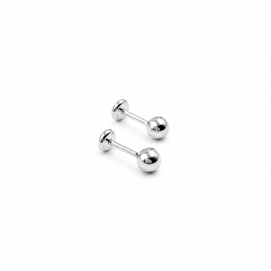 Aros abridores Plata bolita 4mm