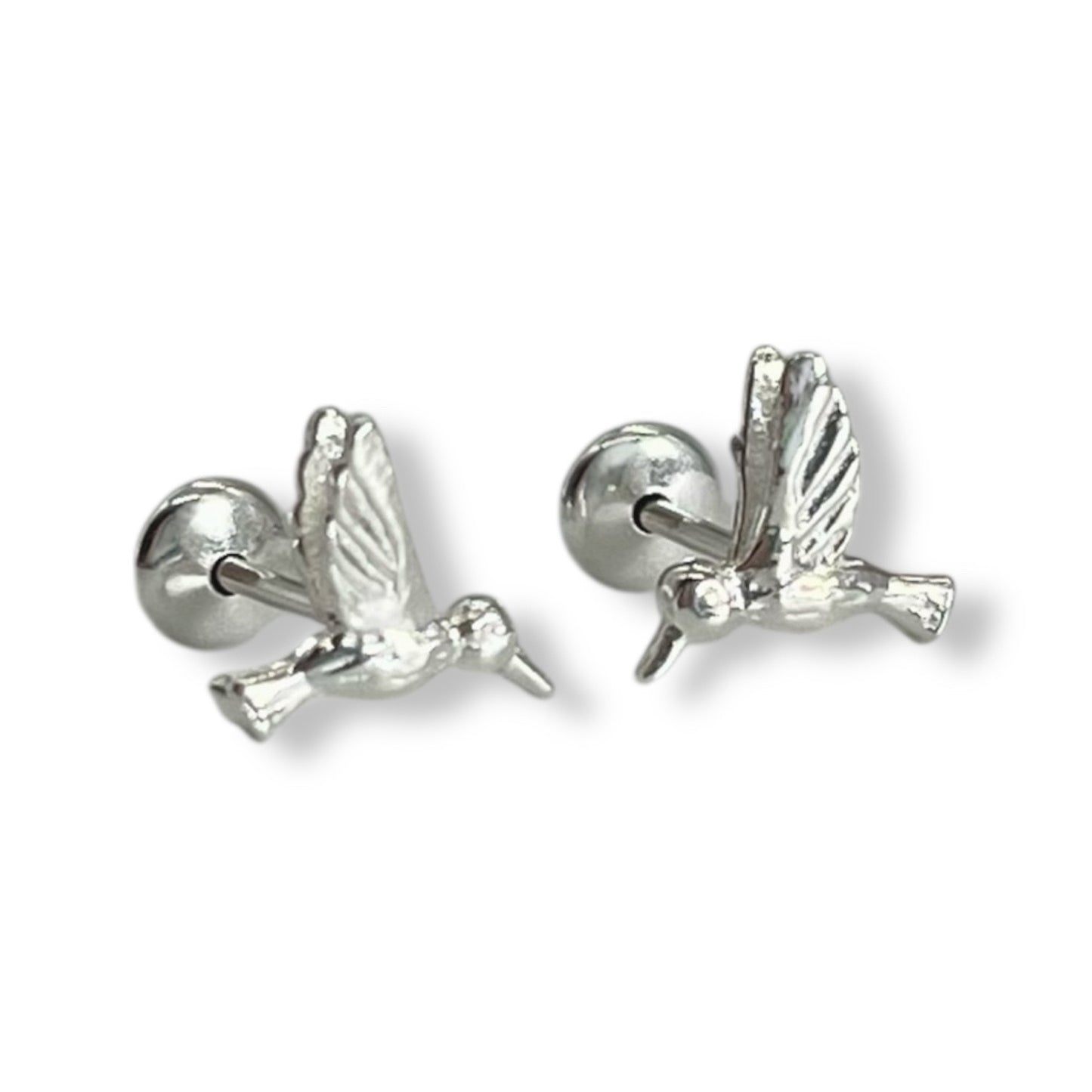 Aros abridores colibri en plata