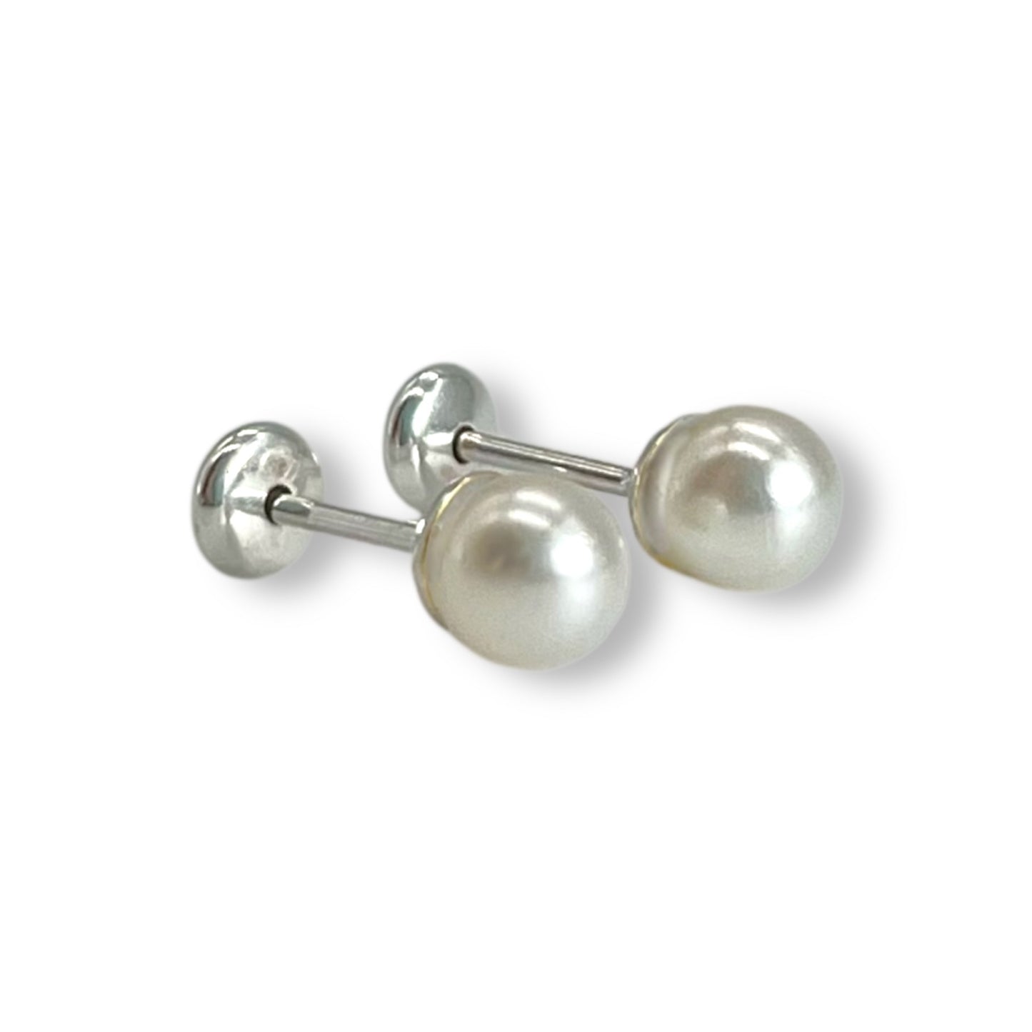 Aros abridores con perla plata 925