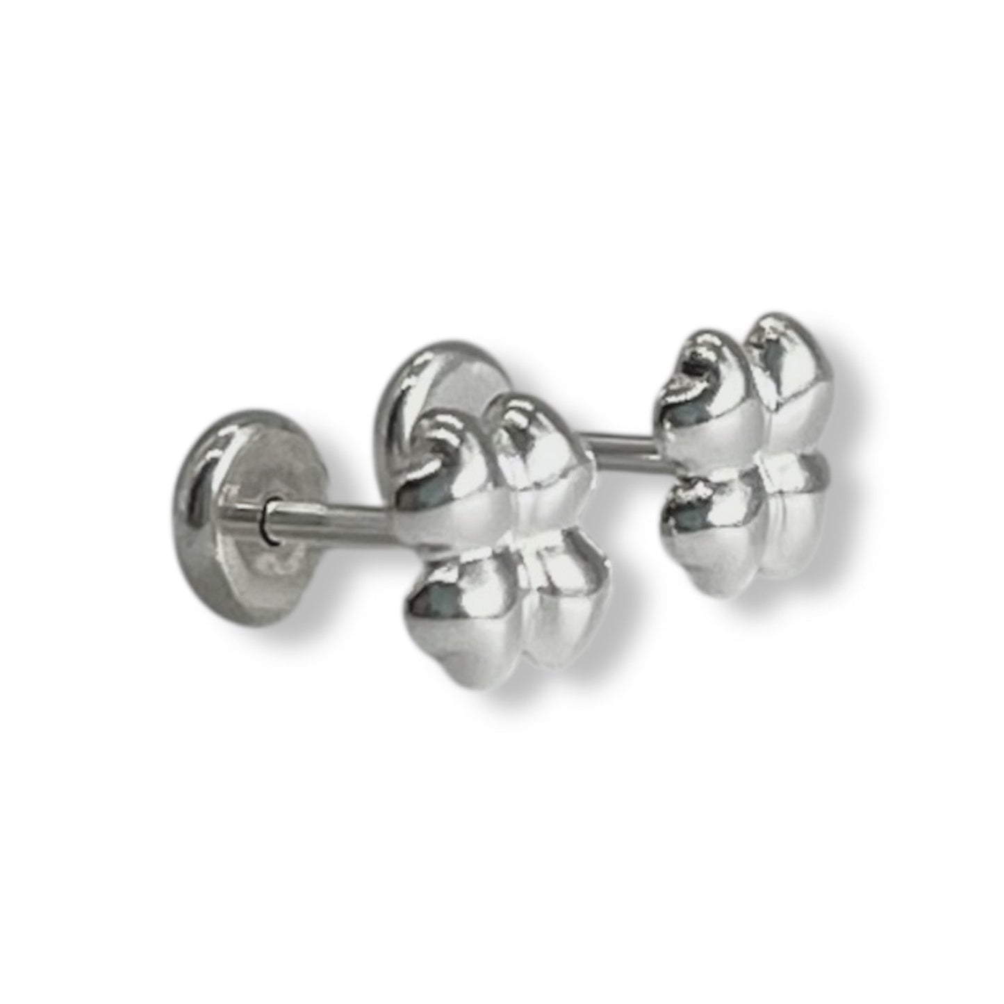 Aros abridores trébol en Plata 925