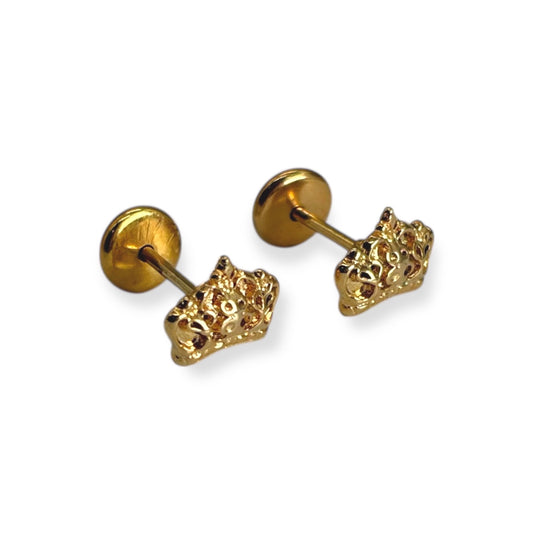 Aros abridores coronitas enchapado en oro
