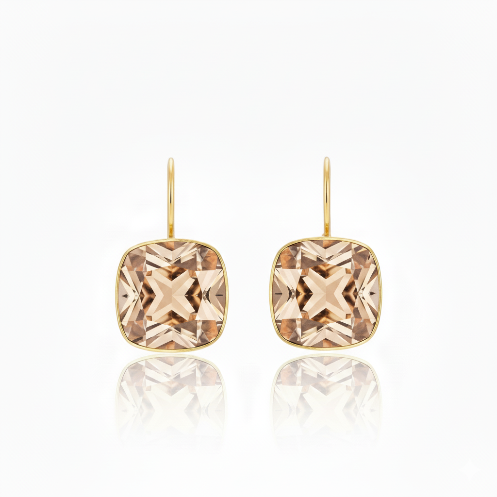 Aros colgantes con cierre brisura para Fiesta