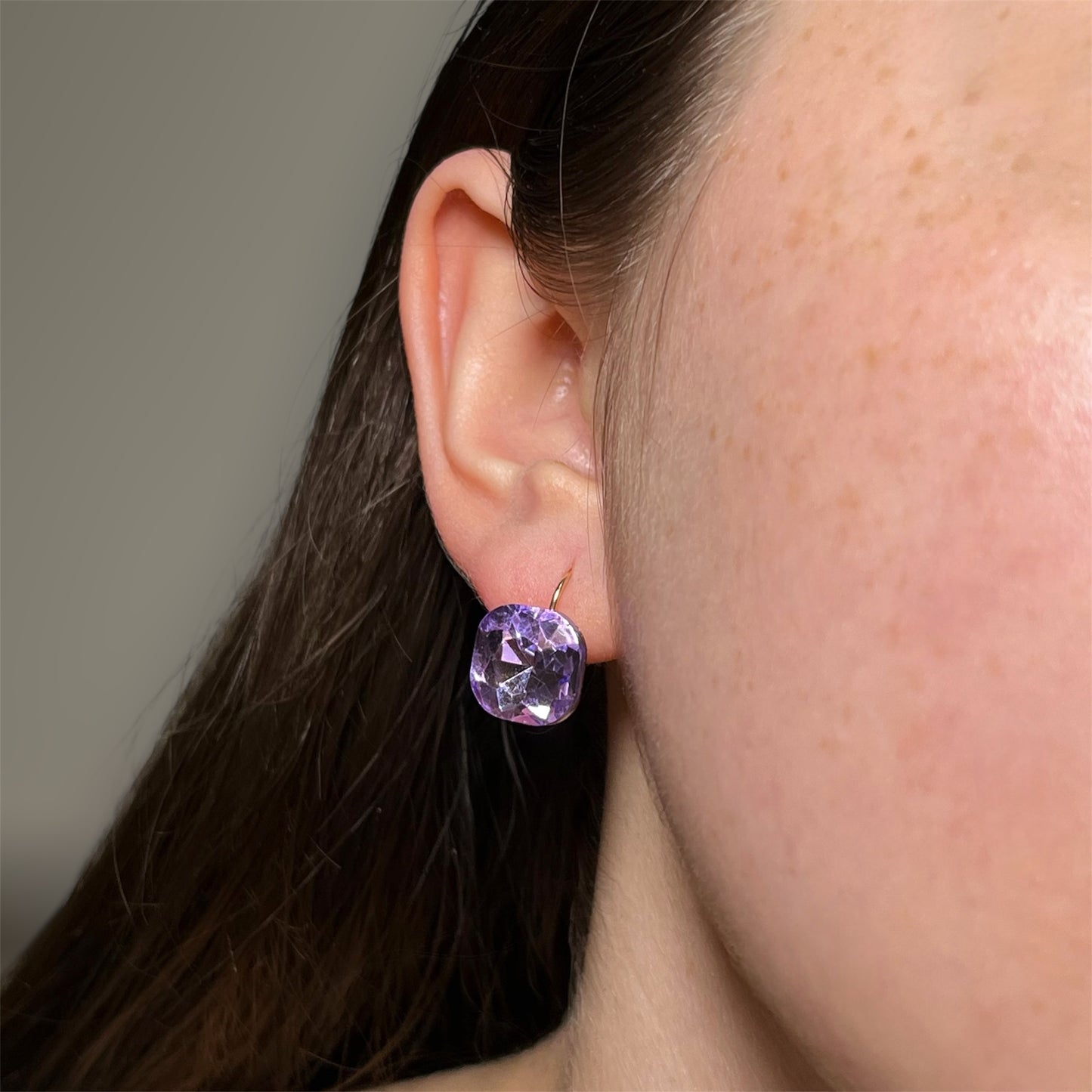 Aros colgantes con cierre brisura para Fiesta