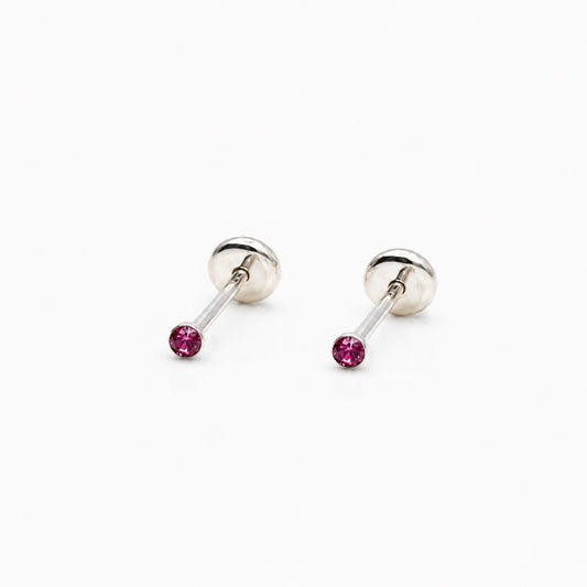 Aros abridores Plata 925 con strass mini