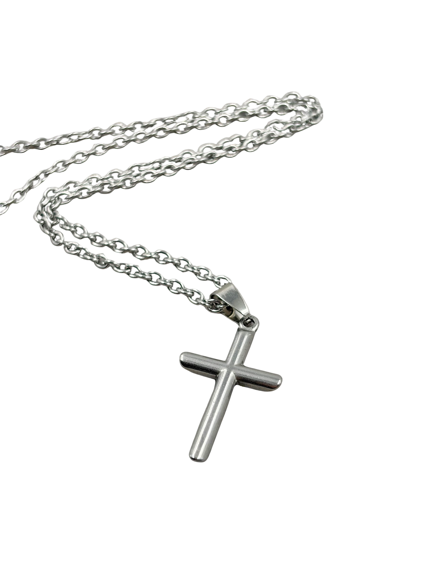 Cadena Con Cruz Acero Quirúrgico Unisex