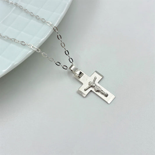 Cadena con cruz plata 925