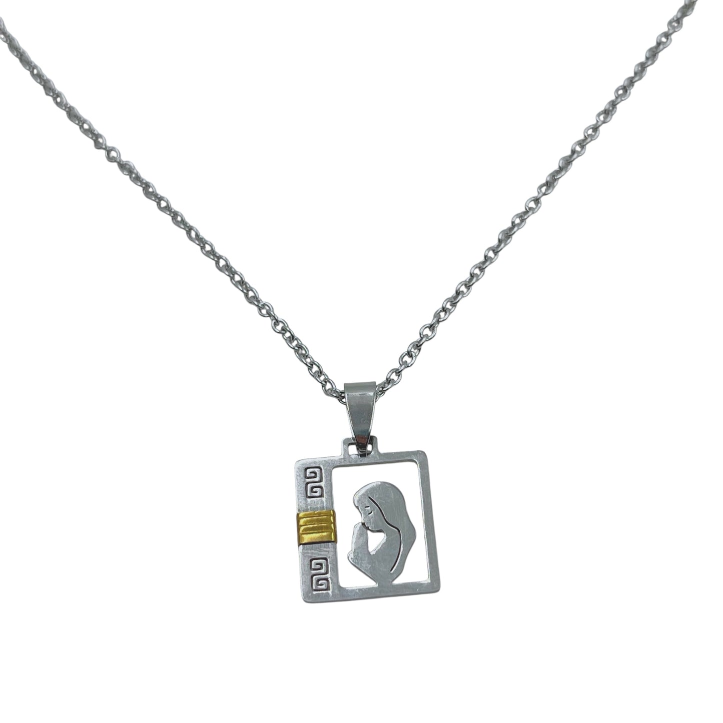 Cadena y Medalla con Virgen Niña