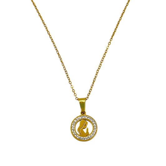 Conjunto virgen niña con strass