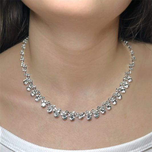 Gargantilla y aros bijou para Fiesta