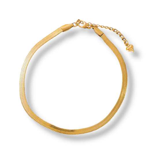 Pulsera de acero dorado