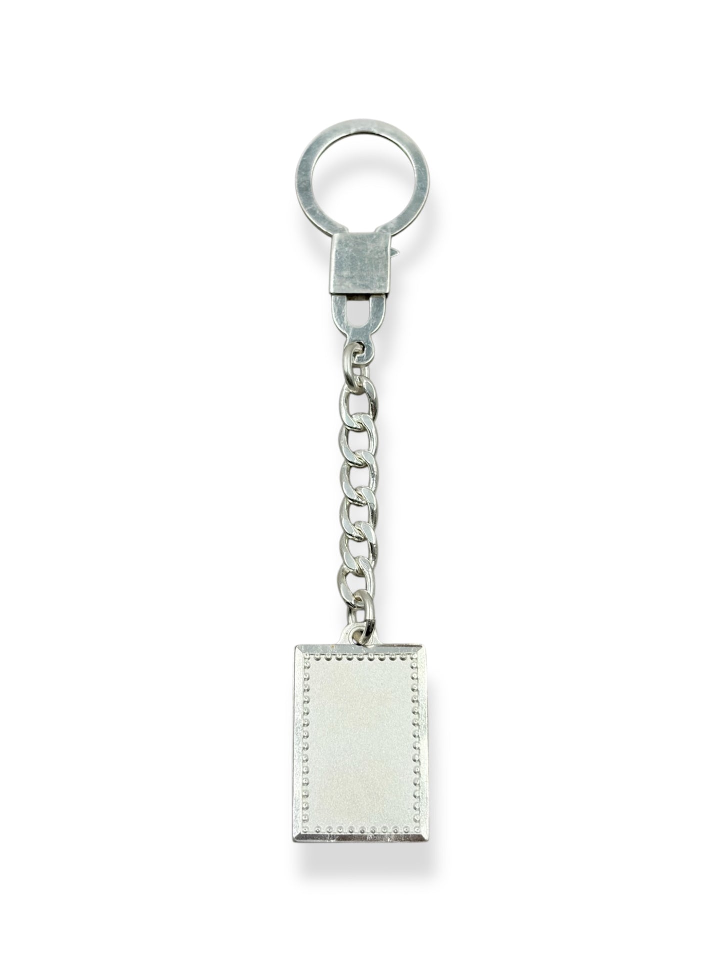 Llavero De Alpaca Premium Con Medalla Rectangular Unisex