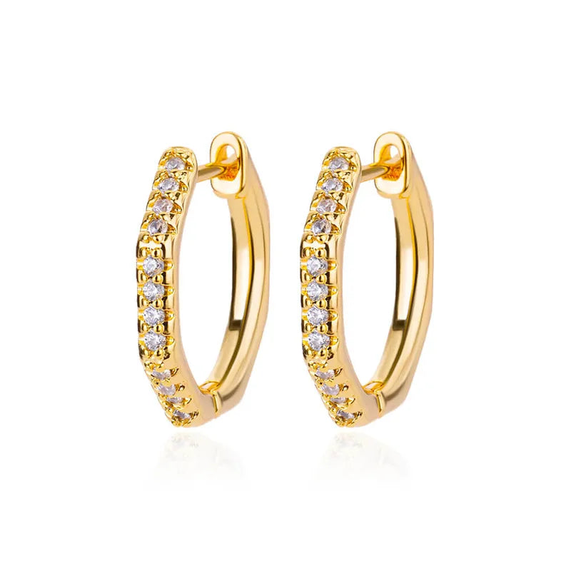 Aros hexágono con strass