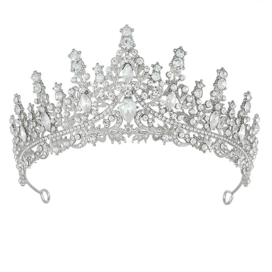 corona strass blanco
