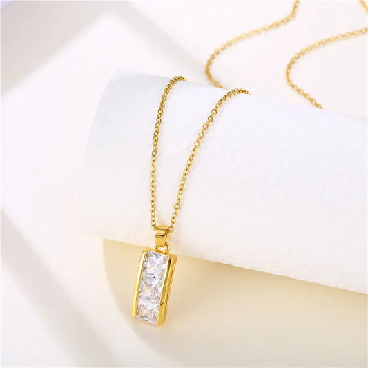 conjunto dije rectangular con cubic