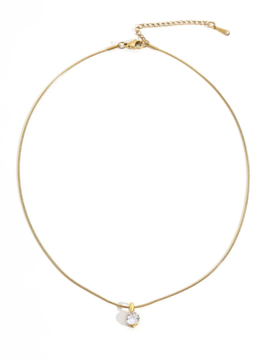 conjunto dije strass clasico acero dorado