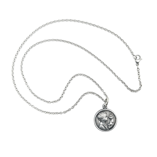 Conjunto de cadena y medalla comunión para niño