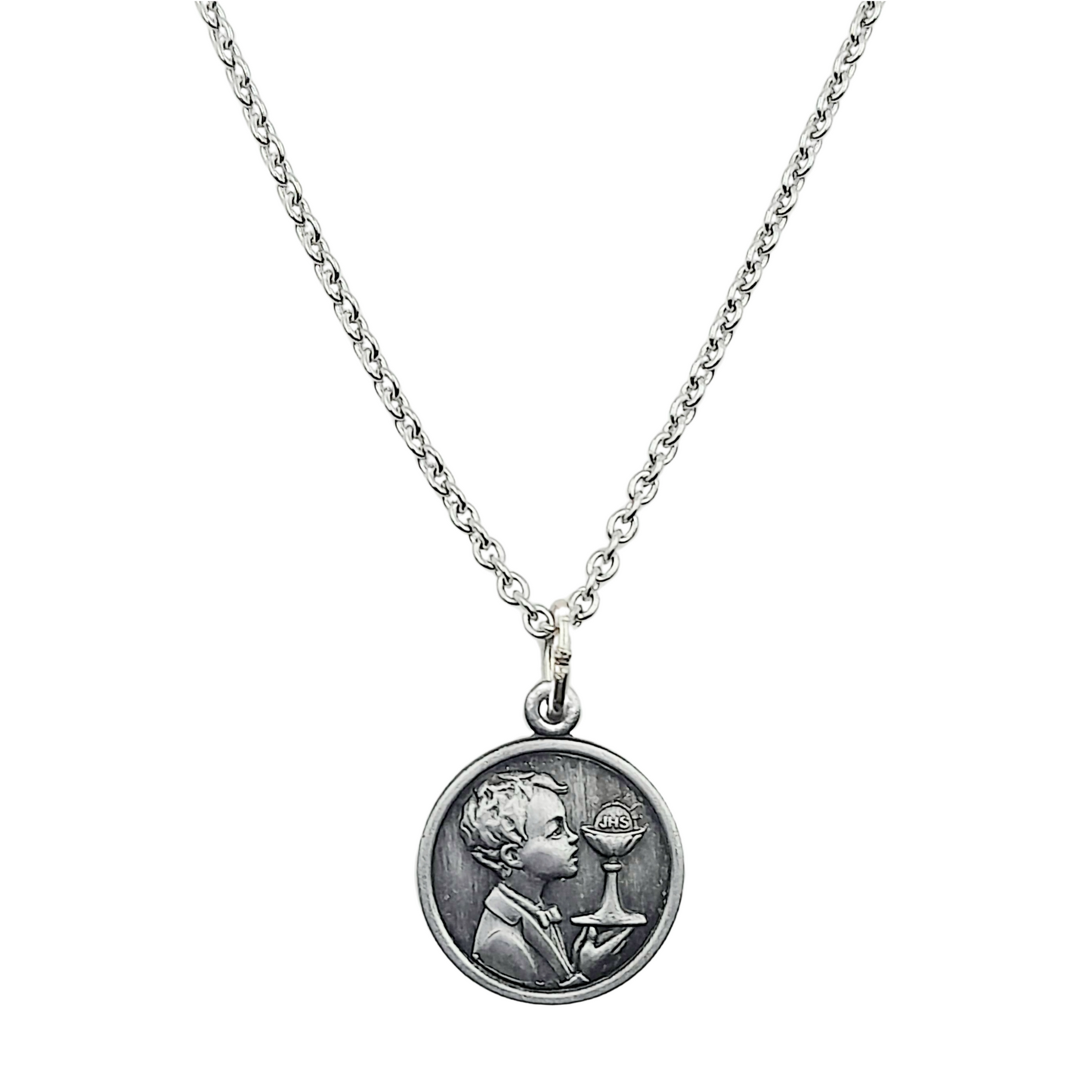 Conjunto de cadena y medalla comunión para niño