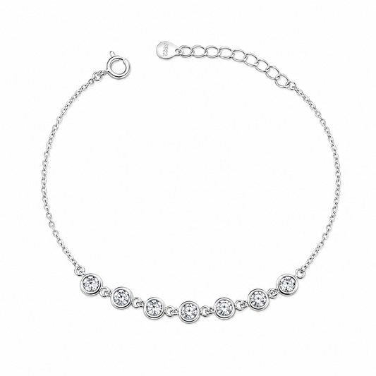Pulsera de Plata 925 con Piedras Cubic