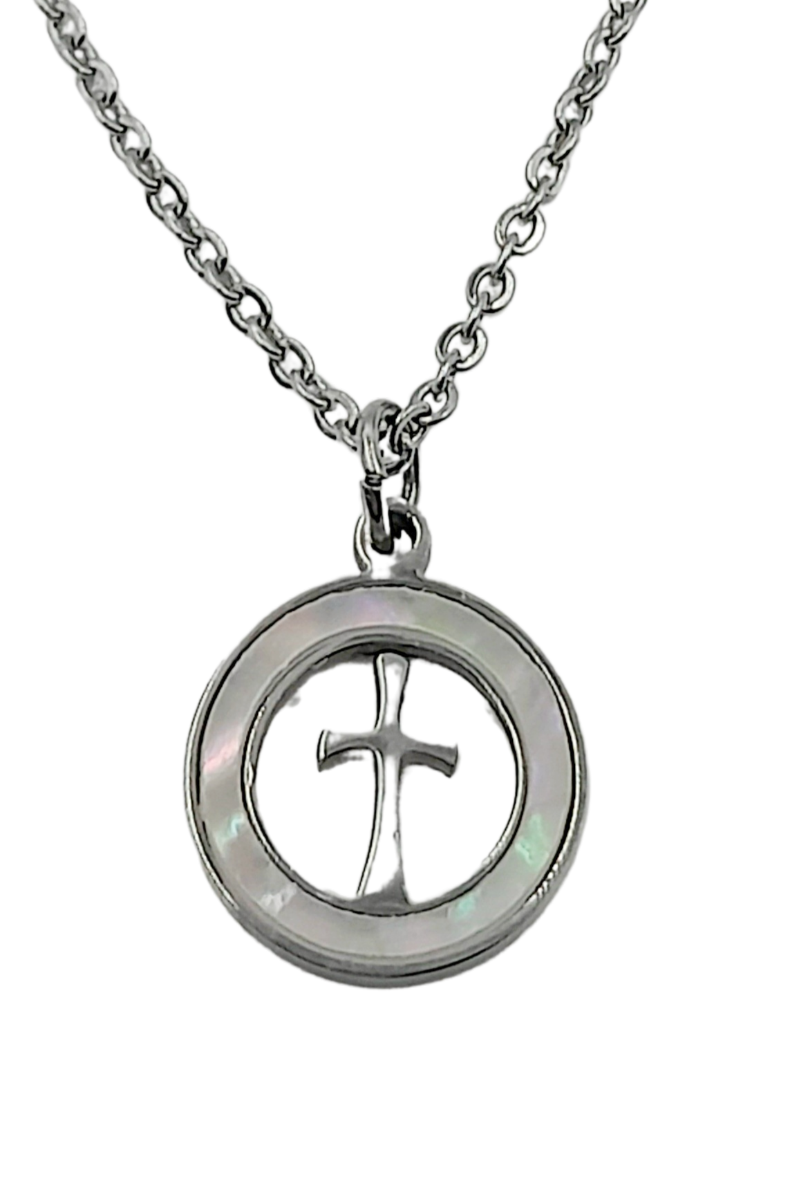 Conjunto medalla con cruz