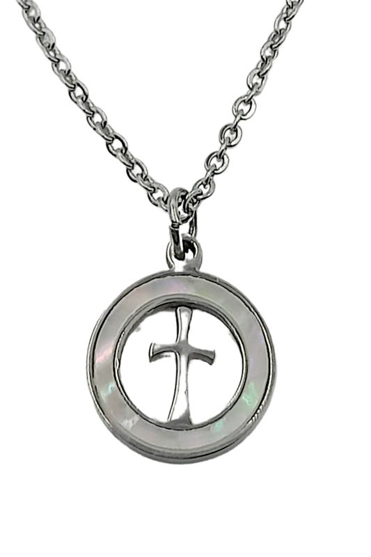 Conjunto medalla con cruz