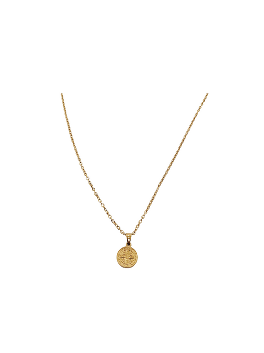 Conjunto San Benito acero dorado