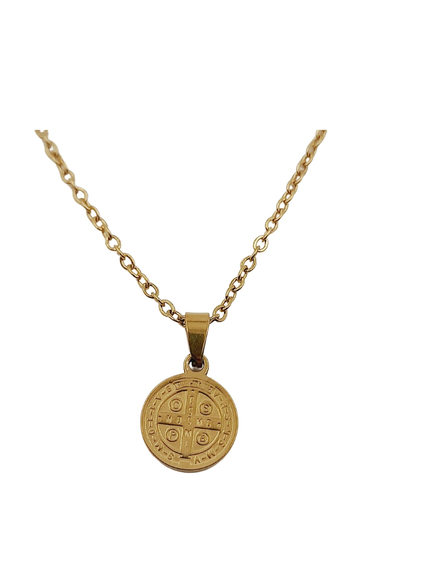 Conjunto San Benito acero dorado